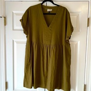 Universal Thread Tunic Linen Shirt / Mini Dress